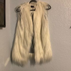 TOPSHOP faux fur vest